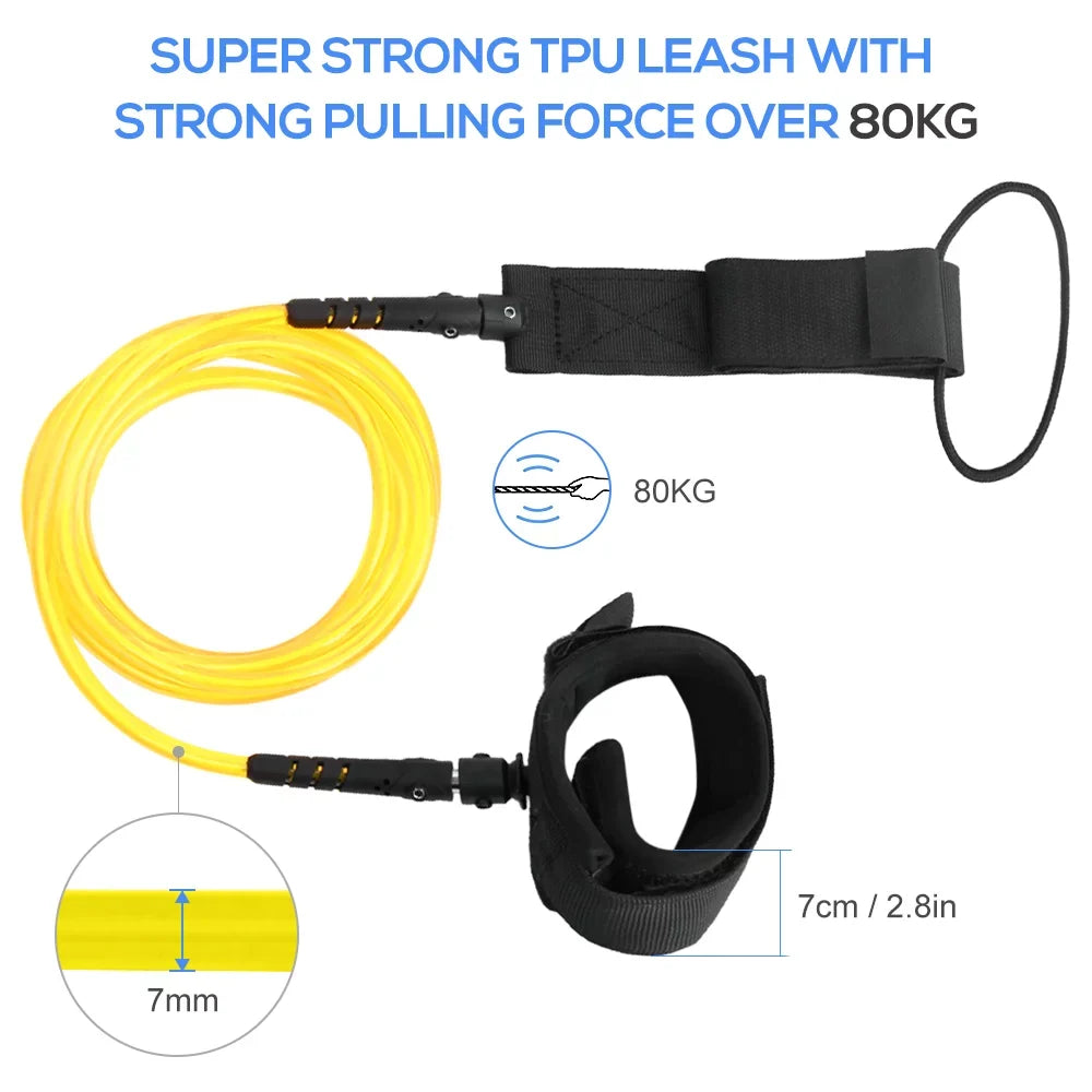 Dazzduo Leash, for Lixada Leash Surfboard Short JOYID Surf , XIXIAN Board Up Paddle Stand LAOSHE GIFYY Long