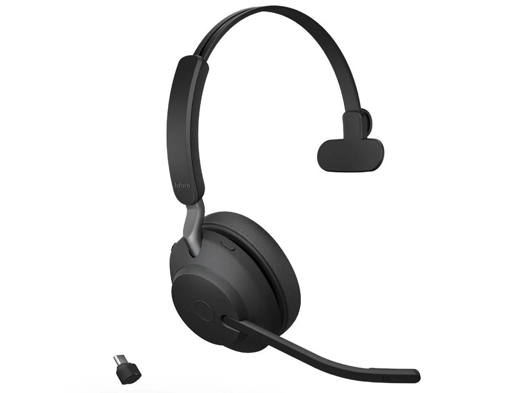 Jabra Evolve2 65 USB-C MS Mono with Charging Stand - Black Wireless Headset / Music Headphones