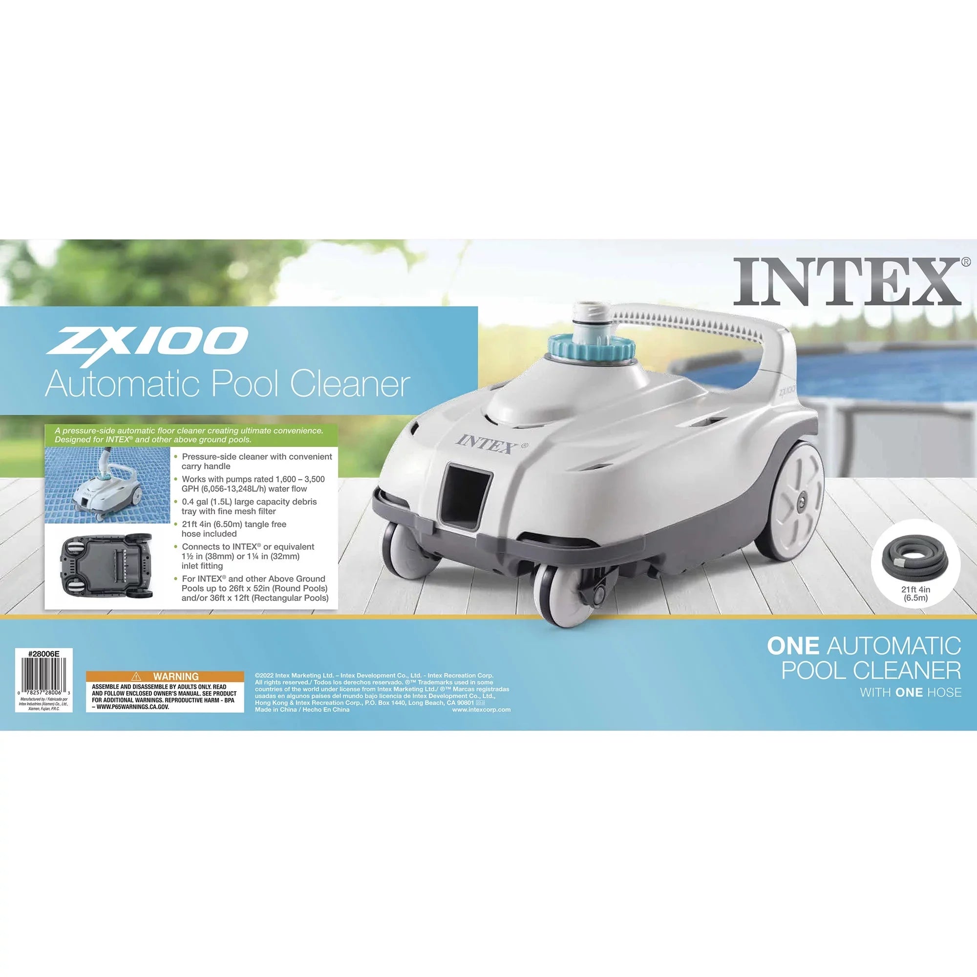Intex ZX100 Pool Cleaner with Krystal Clear Saltwater System