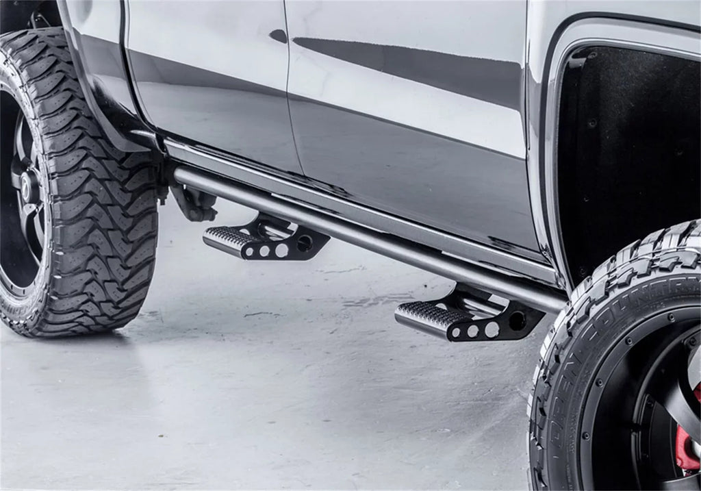 N-Fab by RealTruck Rkr Rails | Textured Black | T074Rkrccr | Matching with 2007-2021 Toyota Tundra Crewmax All Beds, SRW Gas