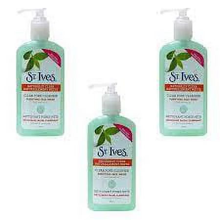 ST. Ives Clear Pore Cleanser Purifying Face Wash With Tea Tree Oil(200ml) pack of 3