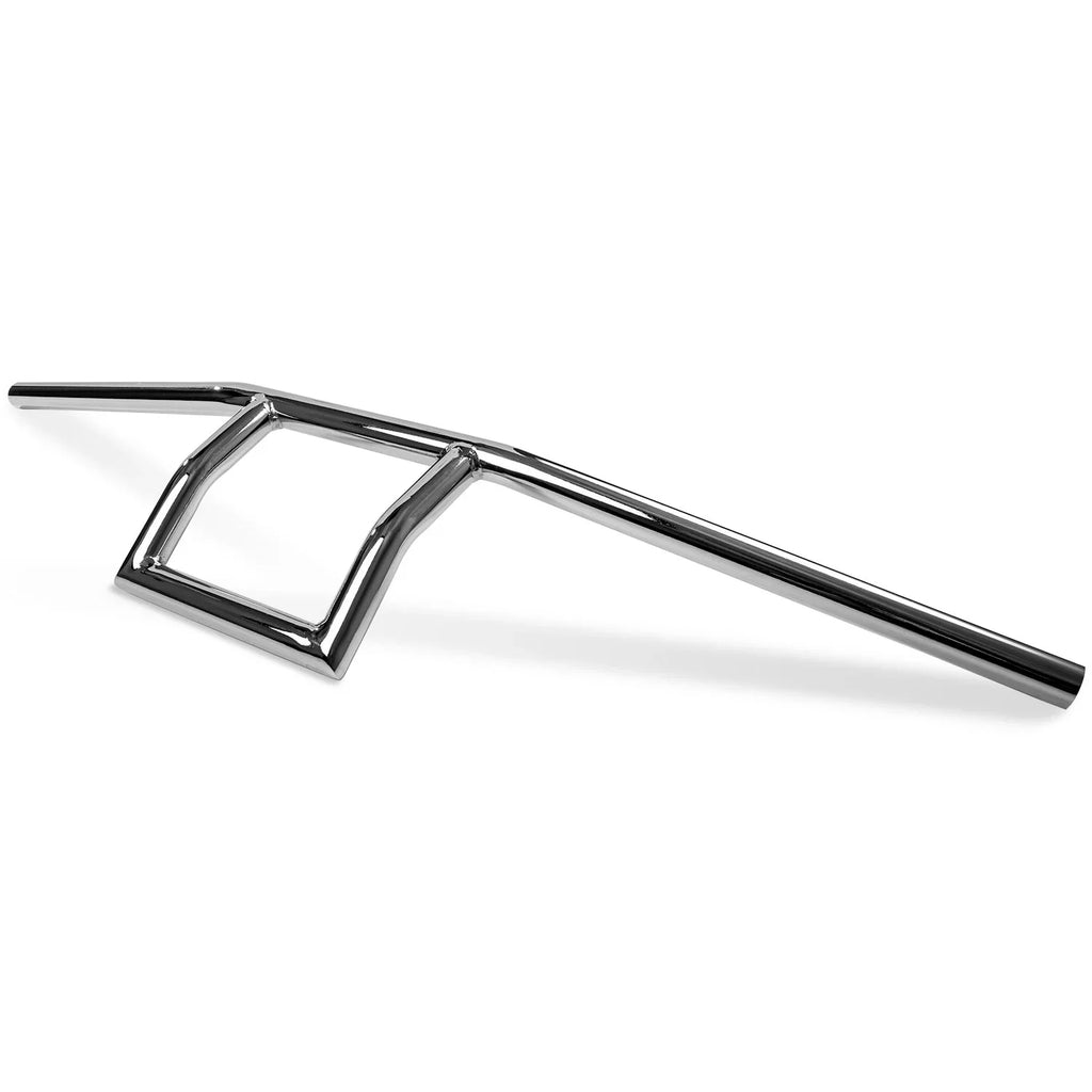 Krator Motorcycle Handlebar 1" Chrome Box Window Attack Style Matching with Yamaha FZR 400 600 750 1000