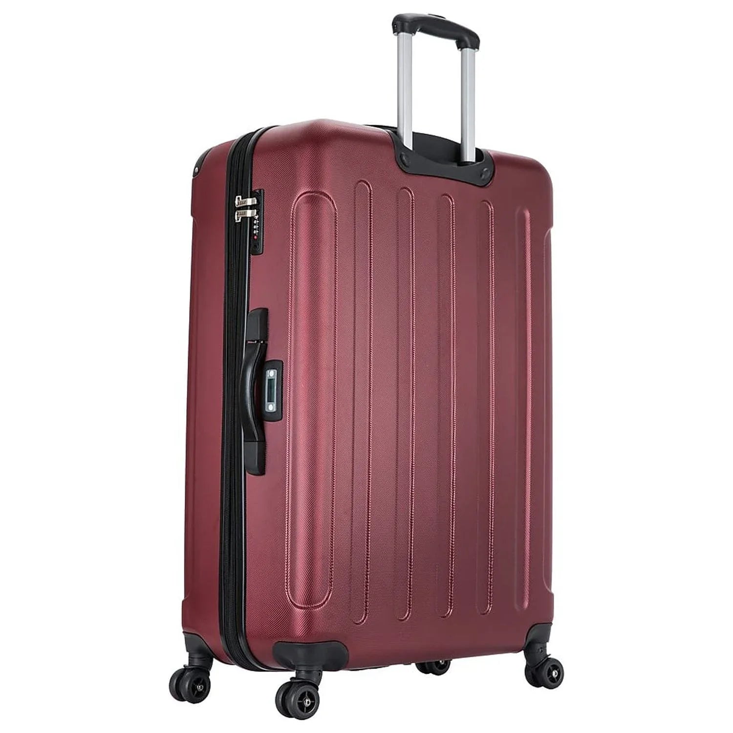 DUKAP INTELY PC/ABS Plastic 4-Wheel Spinner Luggage Wine (DKINT00L-WIN)