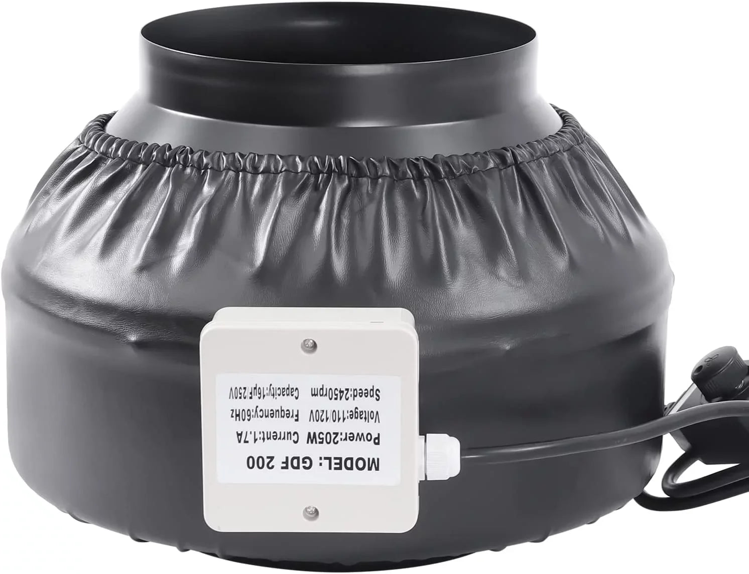 FETCOI Grow Tent Fan 8 Inch Inline Fan Industrial Grade Duct Exhaust Fan Combinable with HEPA Filter & Carbon Filter Powerful Booster Fanwith Speed Controller