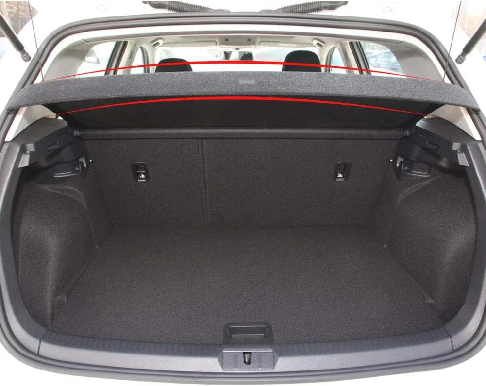 Fit 2015-2019 Volkswagen GTI Golf 7 Non-retractable Cargo Shield for 2015 2016 2017 2018 2019 VW GTI GOLF 7 Hatchback Rear Trunk Luggage Privacy Shade Accessory, Black