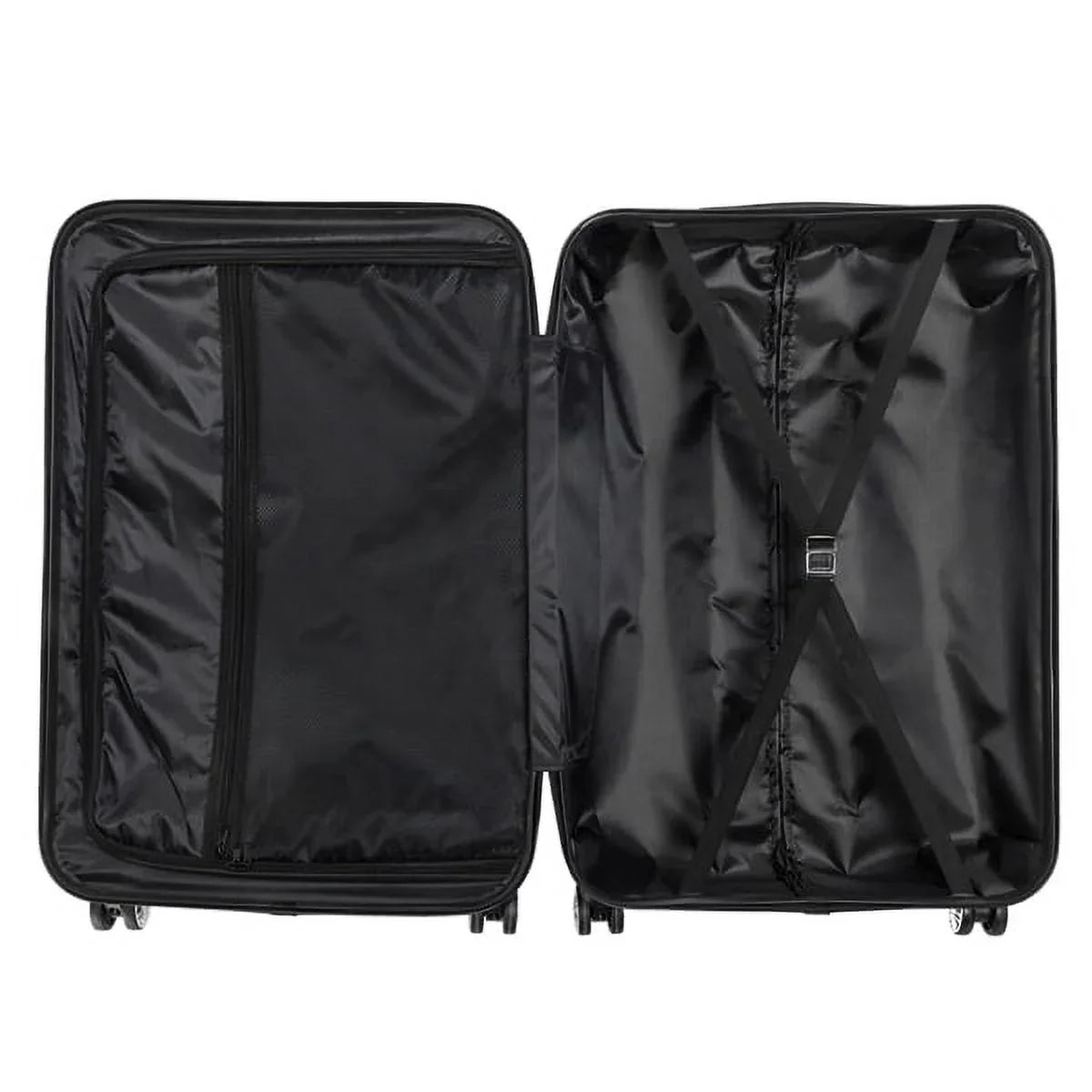 3-in-1 Portable ABS Trolley Case 20" / 24" / 28" Dark Gray - Lightweight Travel Suitcase Set