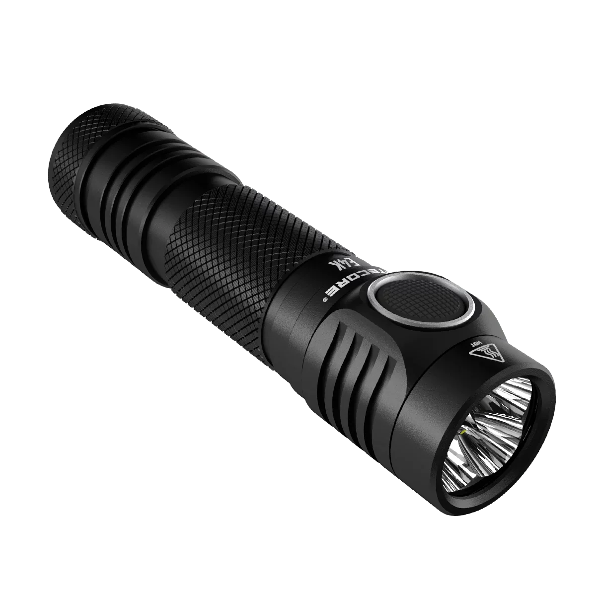 NITECORE E4K Next generation 21700 Compact EDC Flashlight -4400 Lumens - 1x NITECORE 21700 Rechargeable Li-ion Battery Included w/Eco-Sensa USB Fast 3Amp Wall Charger