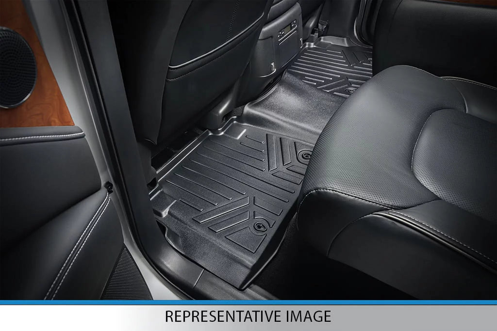 Smartliner All Climate Floor Mats 3 Rows Black Set for 2017-21 Chrysler Pacifica