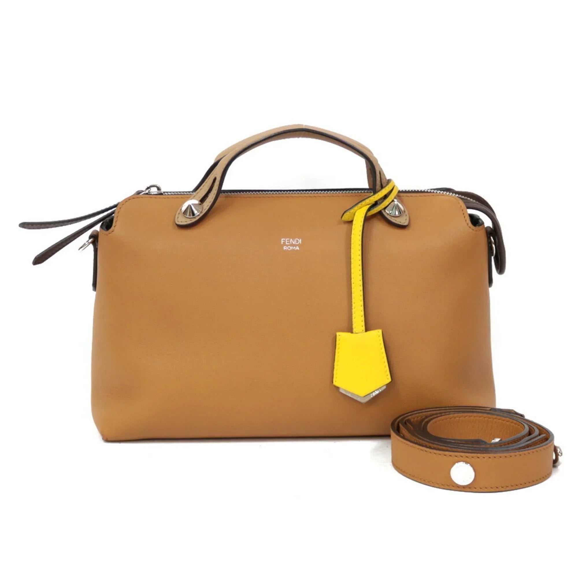Pre-Owned FENDI Shoulder Bag Handbag By The Way Brown Ladies (Fair)