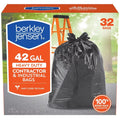 Berkley Jensen 42-Gal. 3mil Heavy Duty Contractor and Industrial Use Bags, 32 ct.
