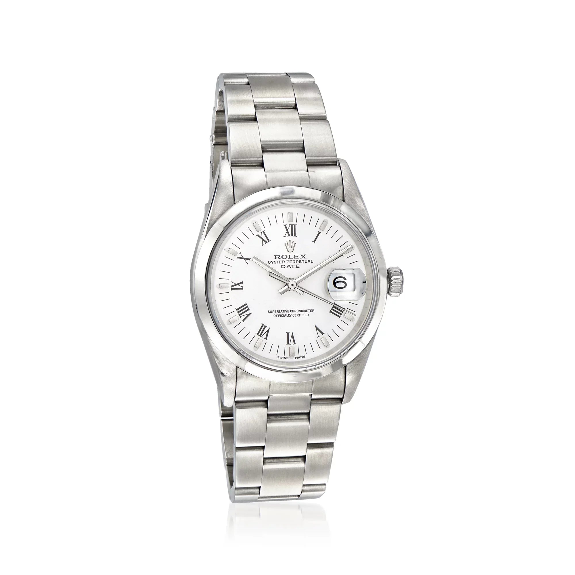 Ross-Simons Pre-Owned Rolex Date Men's 34mm Automatic Stainless Steel Watch for Male, Adult