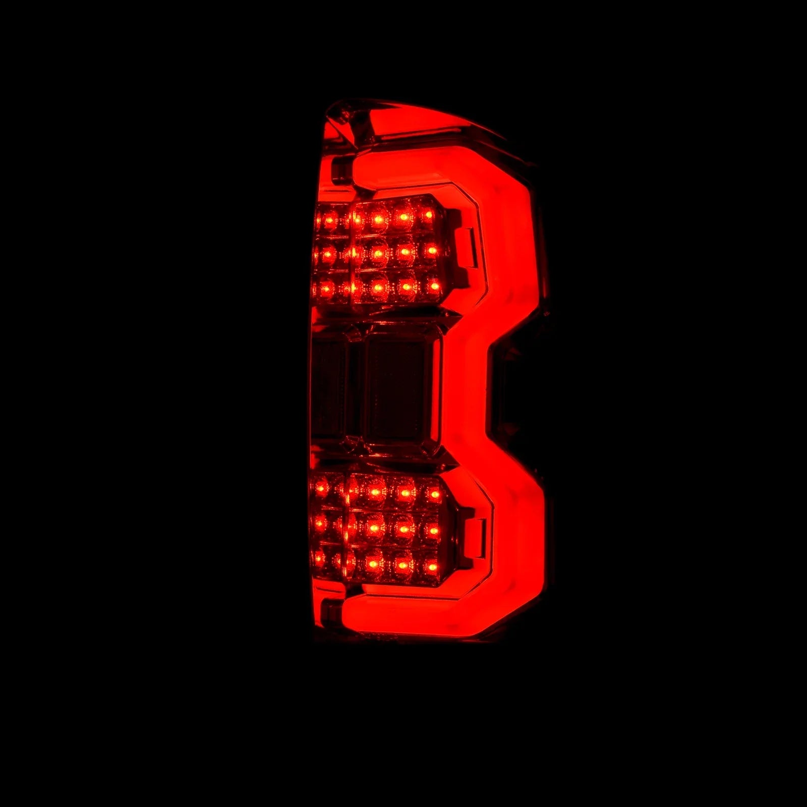 AJP Distributors Black Housing Clear Lens Red Tube LED Tail Lights Brake Stop Signal Lamps Pair Fitting For Toyota Tundra 2014 2015 2016 2017 2018 2019 2020 2021 14 15 16 17 18 19 20 21