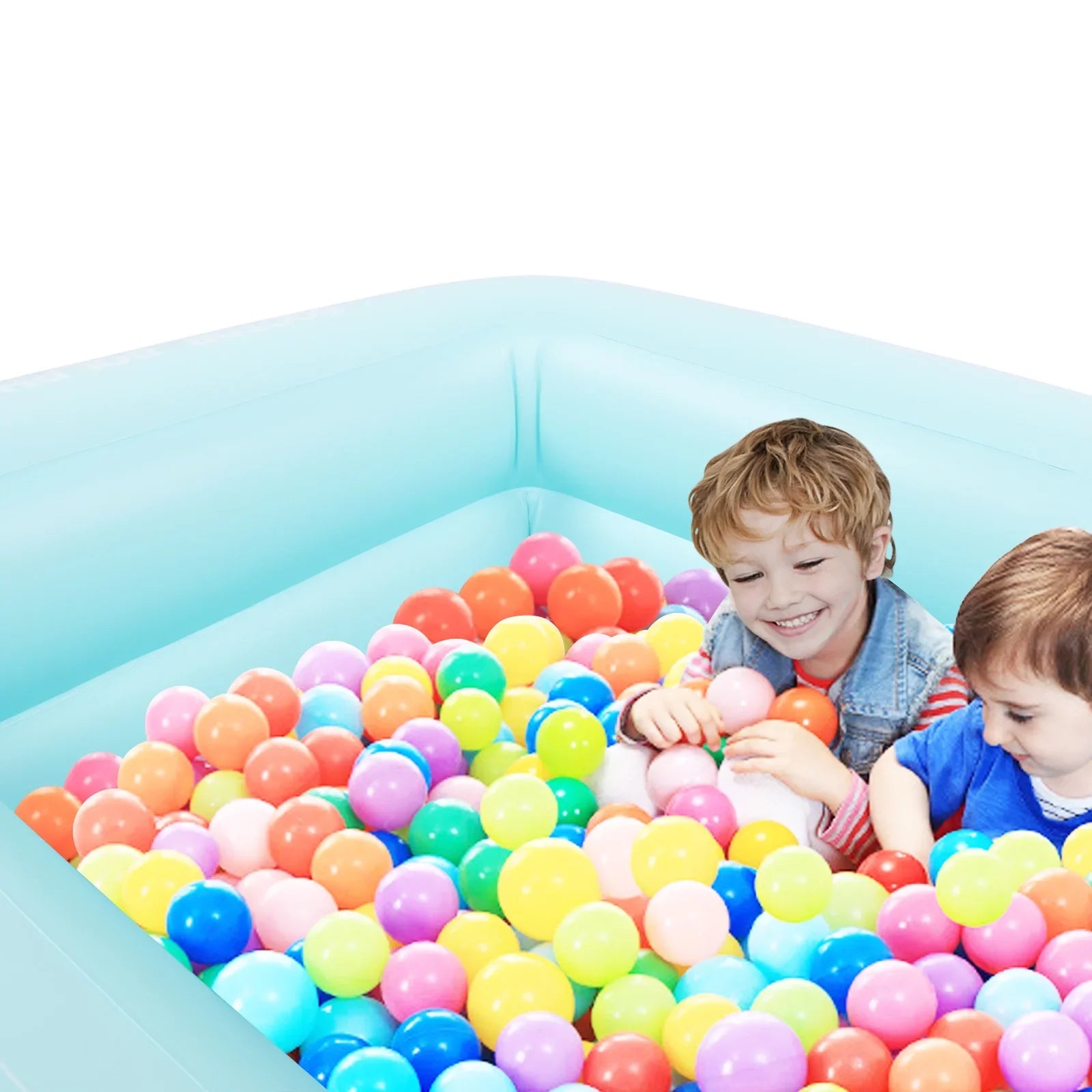 Inflatable Swimming Pool, Family Full-Sized Above Ground Swimming Pools,Inflatable Swim Pool for Kids, Indoor & Outdoor XH - 82.7"*55"*23.6"