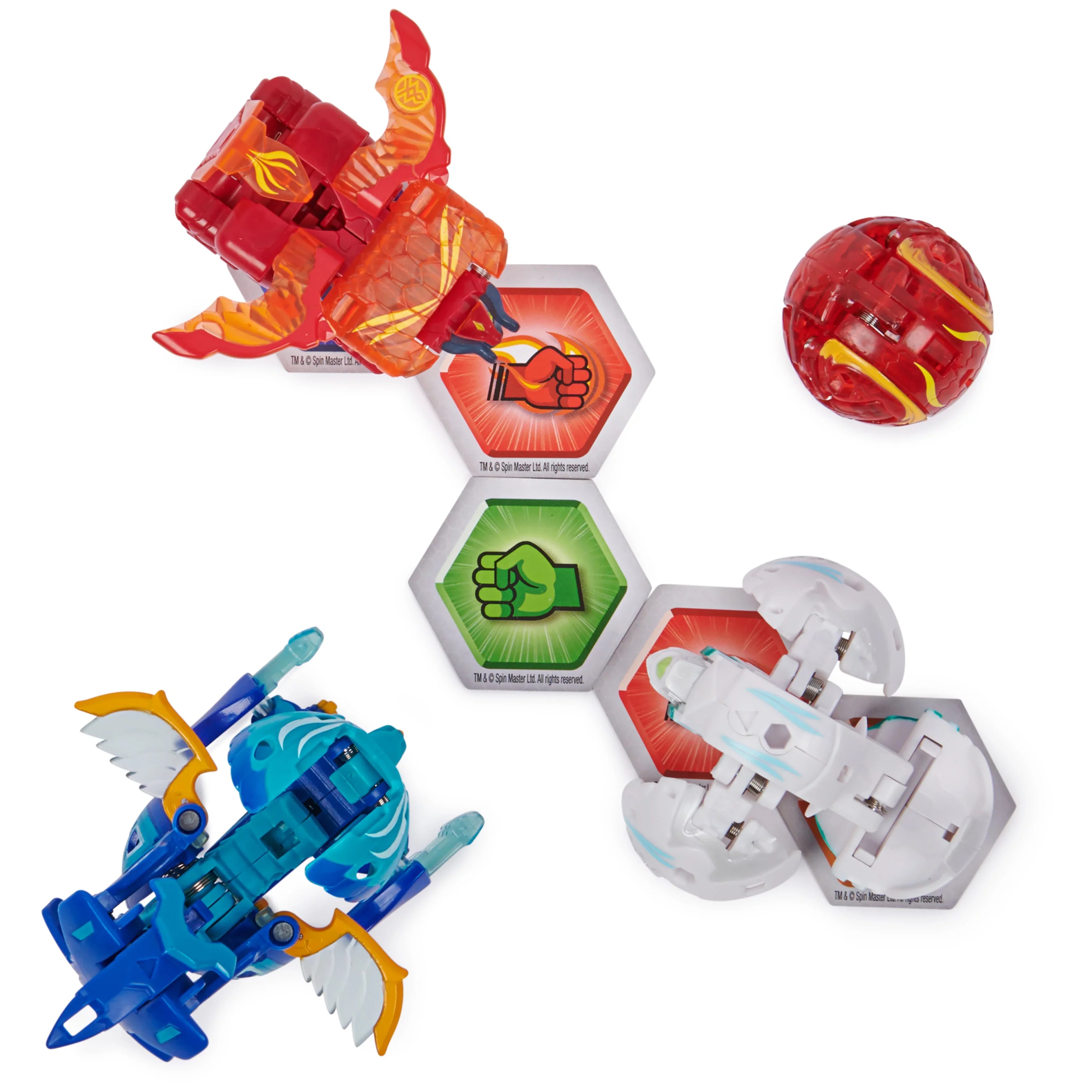 Bakugan Legends Collection 4-Pack, Cycloid Bakugan, Arcleon Geogan, Nillious Nova and more
