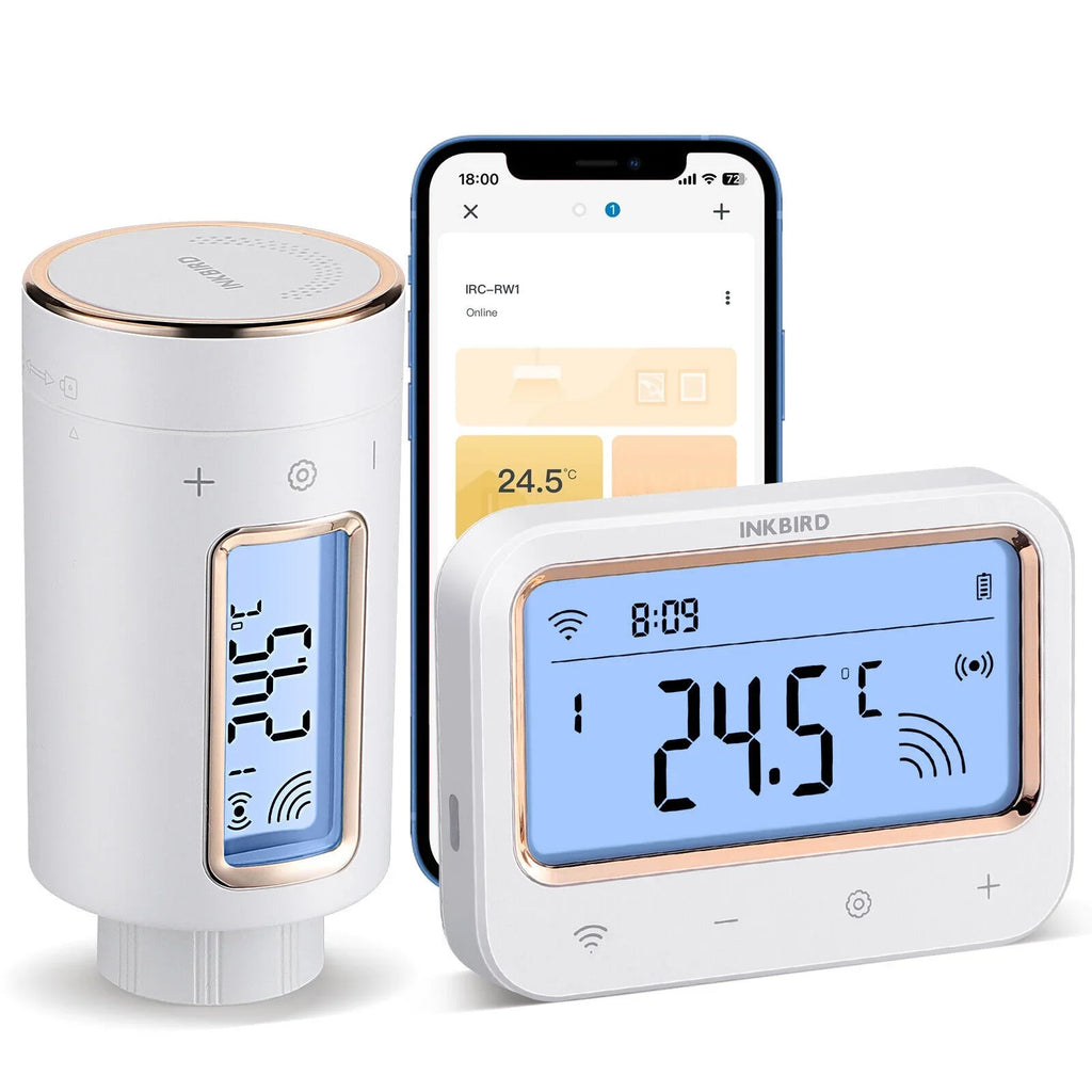 Inkbird Digital Radiator Valve Thermostatic Smart Intelligent Controller WiFi Gateway
