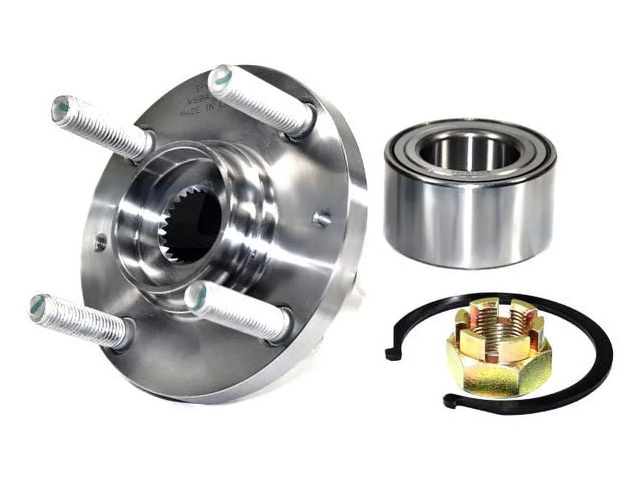 Front Wheel Hub Repair Kit - Suitable with 2000 - 2011 Hyundai Accent 2001 2002 2003 2004 2005 2006 2007 2008 2009 2010