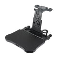 Nebublu Adjustable Car Seat Travel Table, Multifunctional Foldable Back Seat Food Tray with Phone Holder， Black