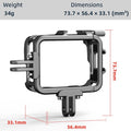 Ferbao Aluminum Alloy Frame Cage Matching with Insta360 GO 3,Metal Protective Housing Camera Case Frame Shell