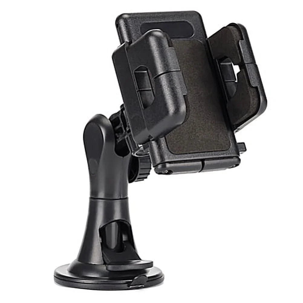 USB Cable w Car Mount, Retractable Type-C Charger, Dash Windshield Holder N2Z for Samsung Galaxy A9 A50 A20 A10e - Sonim XP8 XP3 - Sony Xperia 5 10 Plus 1 - Xiaomi Redmi Note 7, Mi Mix 2 9T 9