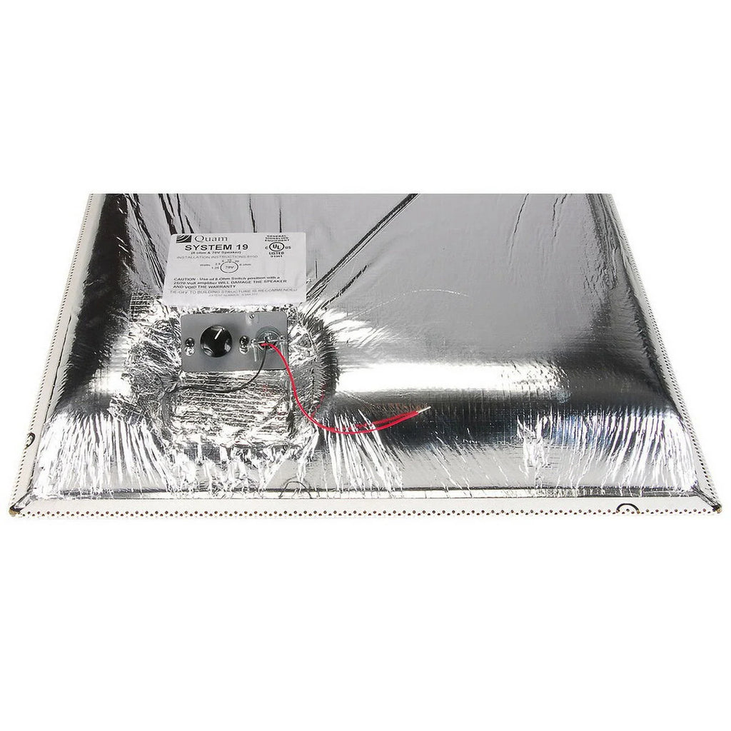 Quam SYSTEM 19 24" x 24" Lay-In Ceiling Tile Speaker 20W-70V
