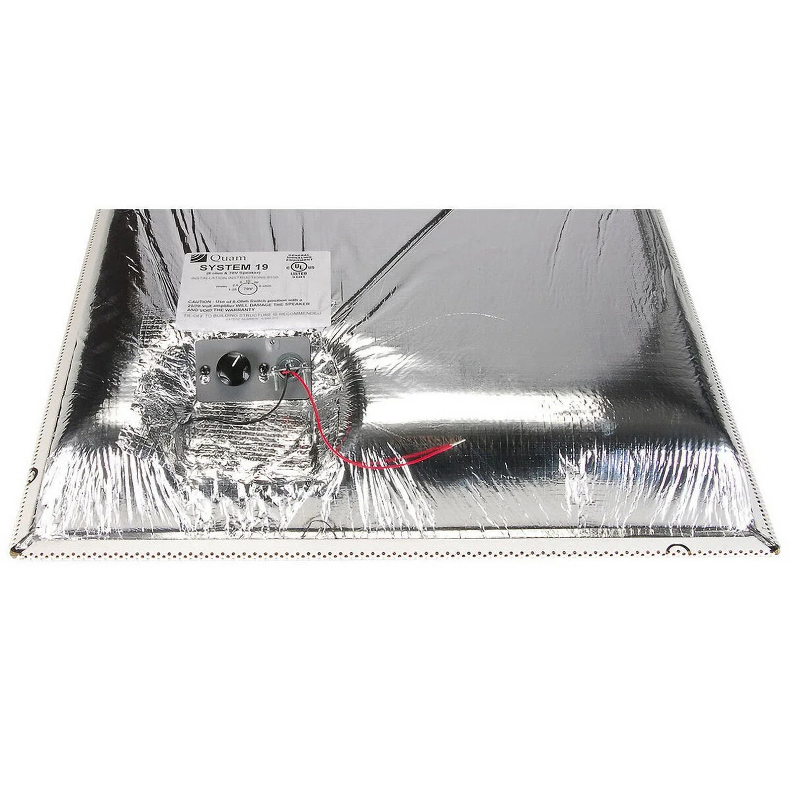 Quam SYSTEM 19 24" x 24" Lay-In Ceiling Tile Speaker 20W-70V