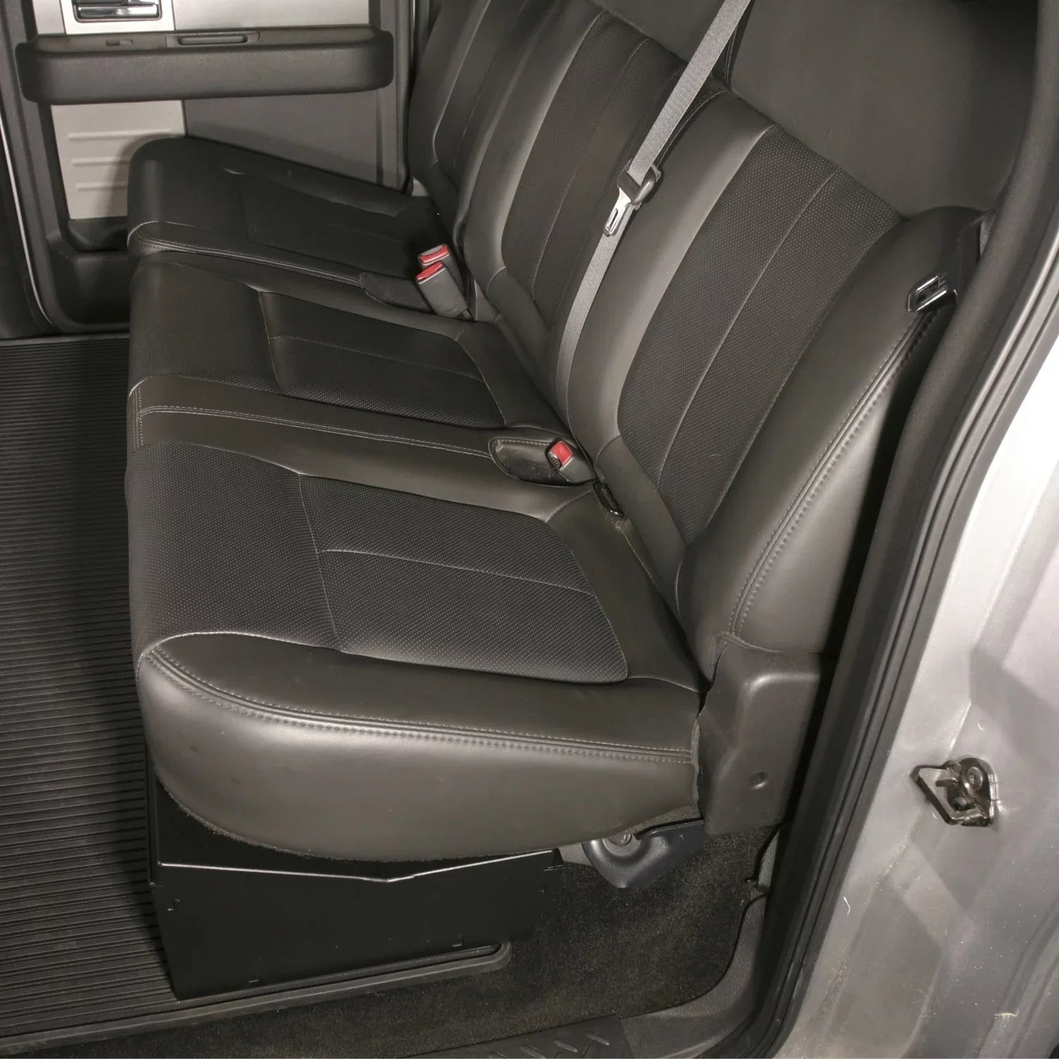 Tuffy Security Products 283-01 Under Seat Lockbox - Full Length; Black; 2009-2014 Ford F150 SuperCrew