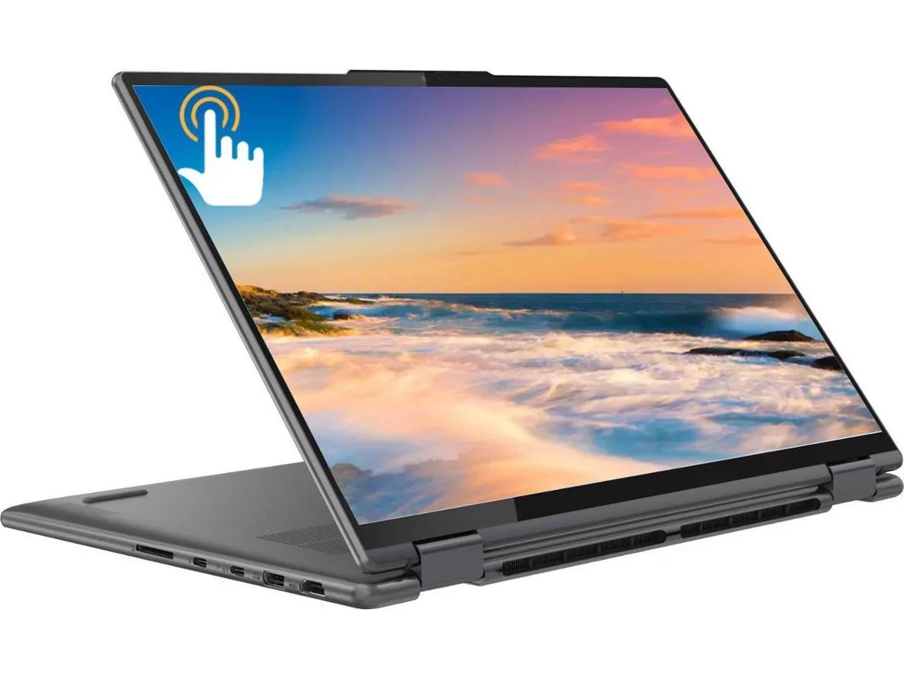 Lenovo Yoga 7i 2-in-1 Laptop, 16" 2.5K IPS Touchscreen Display, Intel Core i5-1240P Processor, 8GB RAM, 1TB SSD, Intel Iris Xe Graphics, Fingerprint Reader, Backlit Keyboard, Wi-Fi6, Windows 11 Home