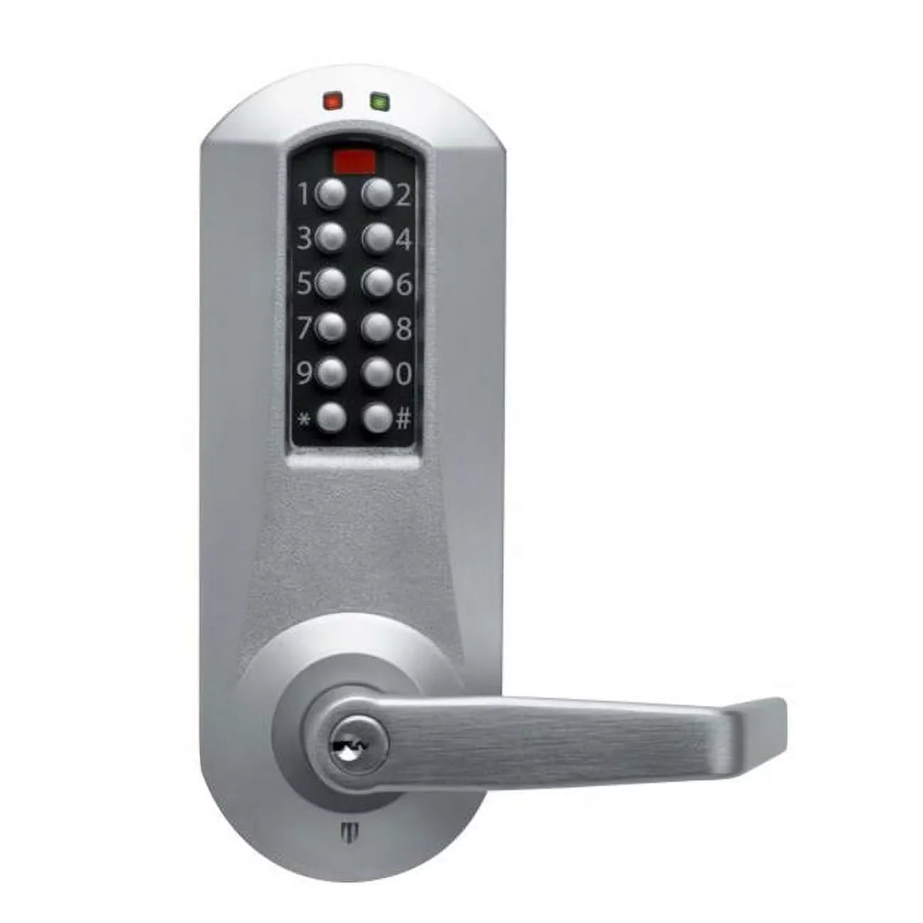 Kaba Simplex E5031-B-WL-626-41 Push Button Lock Key Override w/ Lever Satin