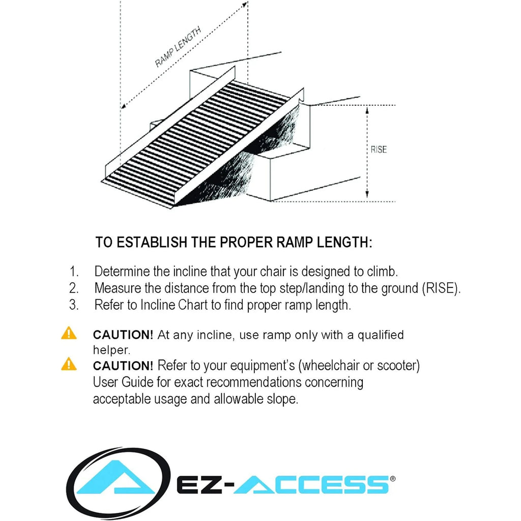 EZ-ACCESS GATEWAY 3G 5 Foot Portable Wheelchair Ramp w/2 Line Handrails