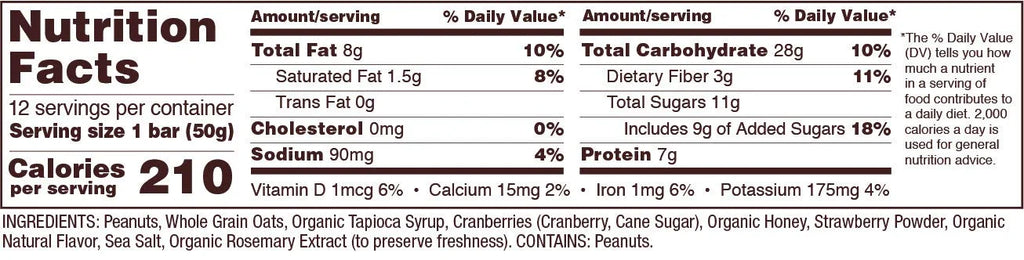 Bob's Red Mill Bob's Bar Peanut Butter Jelly & Oats -- 12 Bars