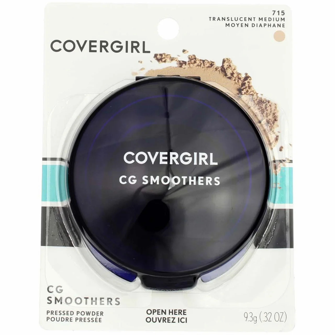 Shield Smoothers Pressed Powder, Translucent Medium [715] 0.32 oz (Pack of 3)