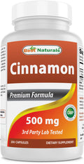 3 Pack Best Naturals Cinnamon 500 mg 250 Capsules
