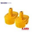 2Packs 4.0Ah DC9096 Batteries Matching with Dewalt 18v Battery XRP DC9098 DC9099 DC9096 DW9098 DW9099