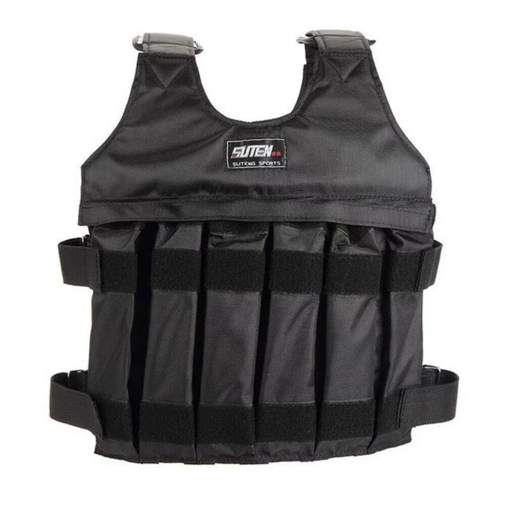 Gym Weighted 44lbs-110lbs Running Workout Weight Vest Adjustable Weight Vest Training Fitness Adjustable 110LBS(50KG)