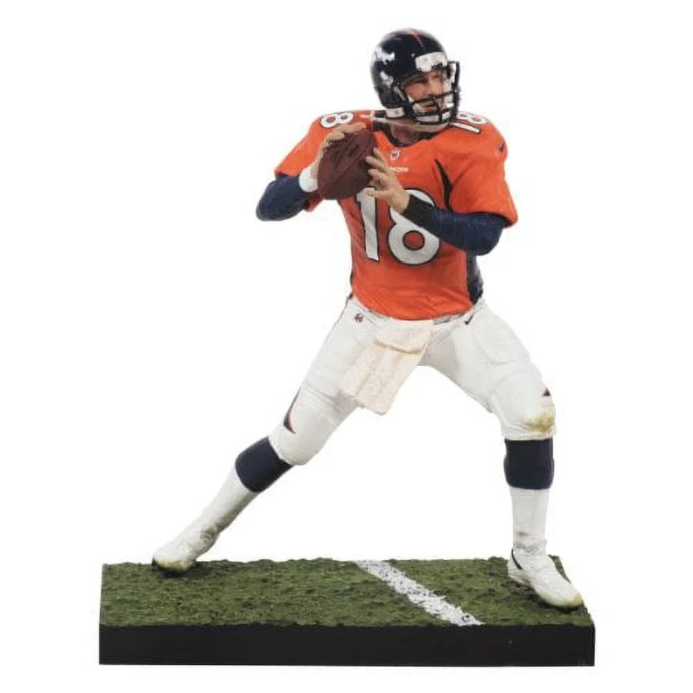 NFL Peyton Manning Orange Jersey Action Figure