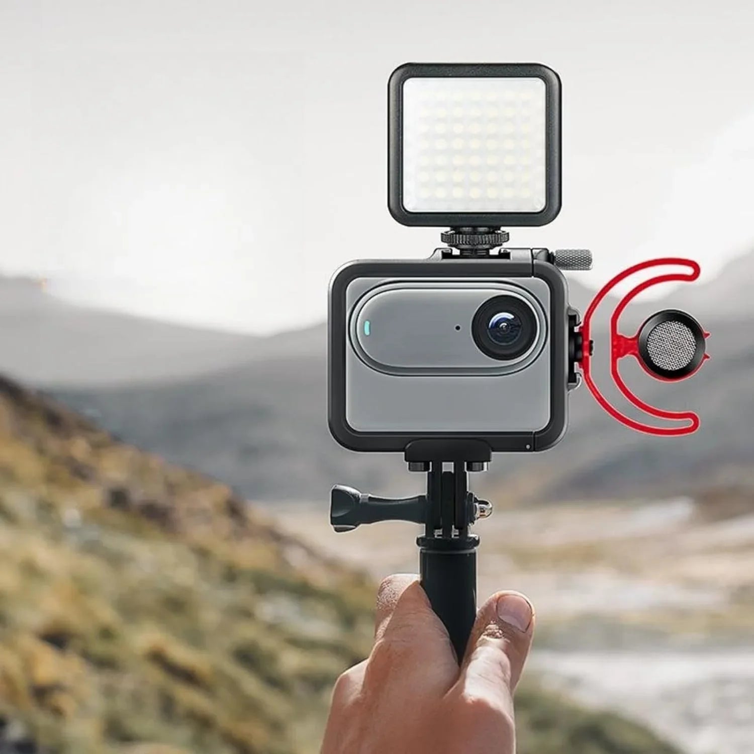 Ferbao Aluminum Alloy Frame Cage Matching with Insta360 GO 3,Metal Protective Housing Camera Case Frame Shell