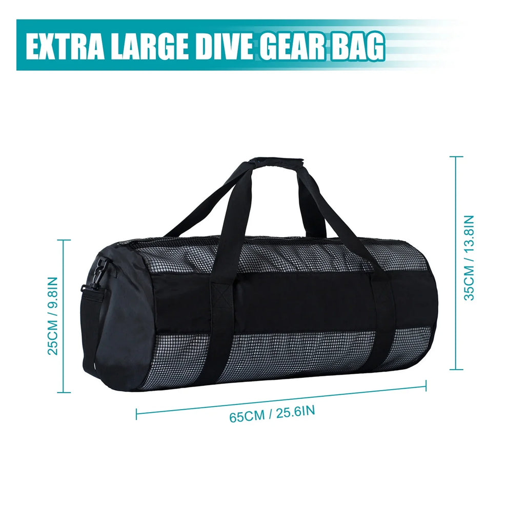 Bisofice Bag,Pvc Zipper Strong Mesh Easy To Easy To Carry Dive Mesh Easy Snorkel Dive Mesh To Carry Pvc Zipper Long-lasting Nylon Mesh Dive Snorkel Qisuo Mesh Dive Huiop