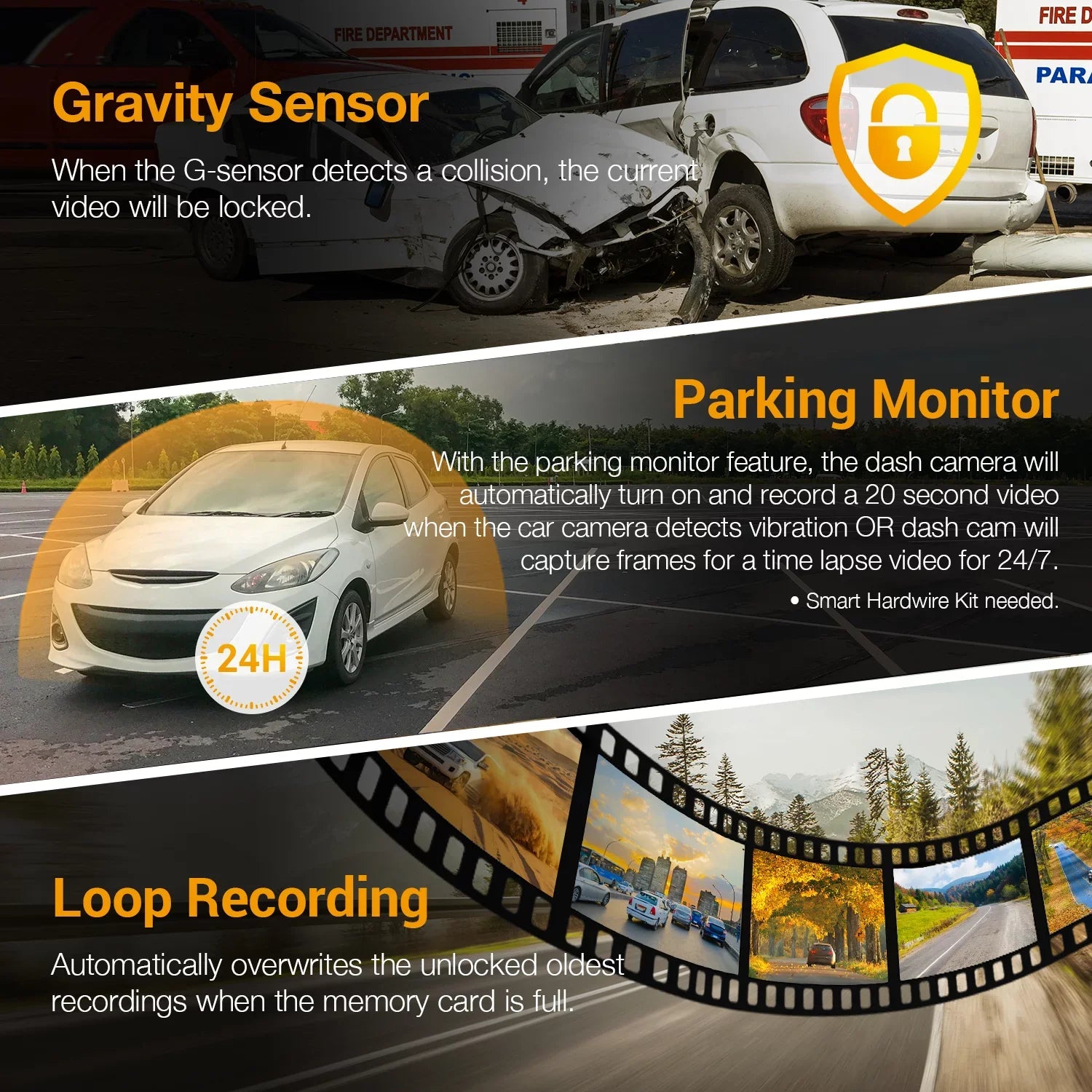 Rexing V1GW-4K Ultra HD Car Dash Cam w/Wi-Fi and GPS