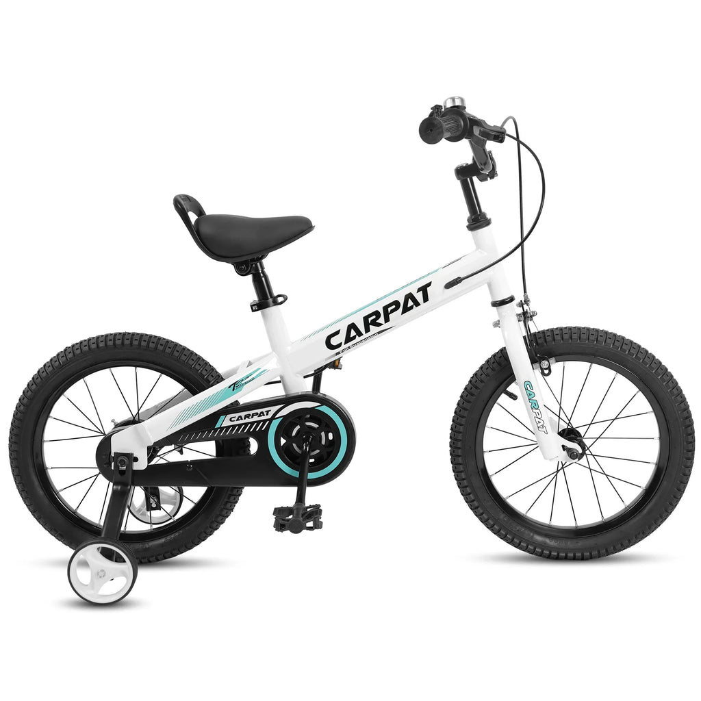 Taktack Kids' Bike 14 Inch Wheels, 1-Speed Boys Girls Child Bicycles For 3-5 Years, With Removable Training Wheels Baby Toys, Coaster+U Brake