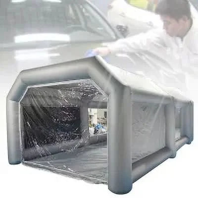 MIDUO Portable Mobile Inflatable Car Paint Spray Booth Tent Cabin w/ Air Filter System