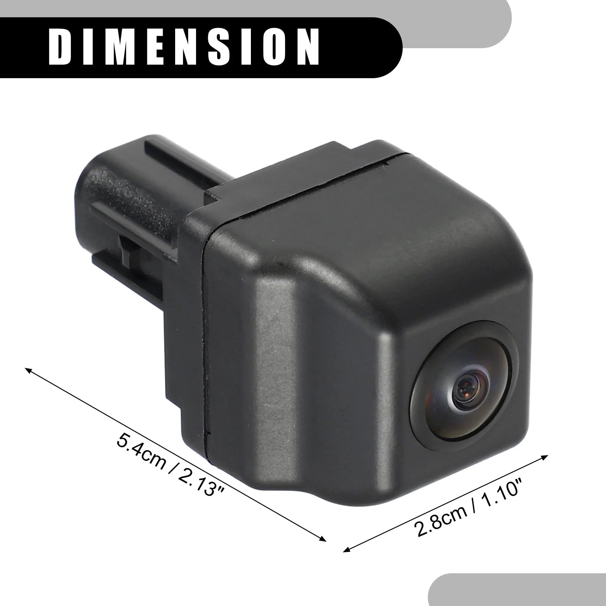 Rear View Back Up Camera No.86790-0P020 for Toyota Alphard 2008-2017 Plastic Black