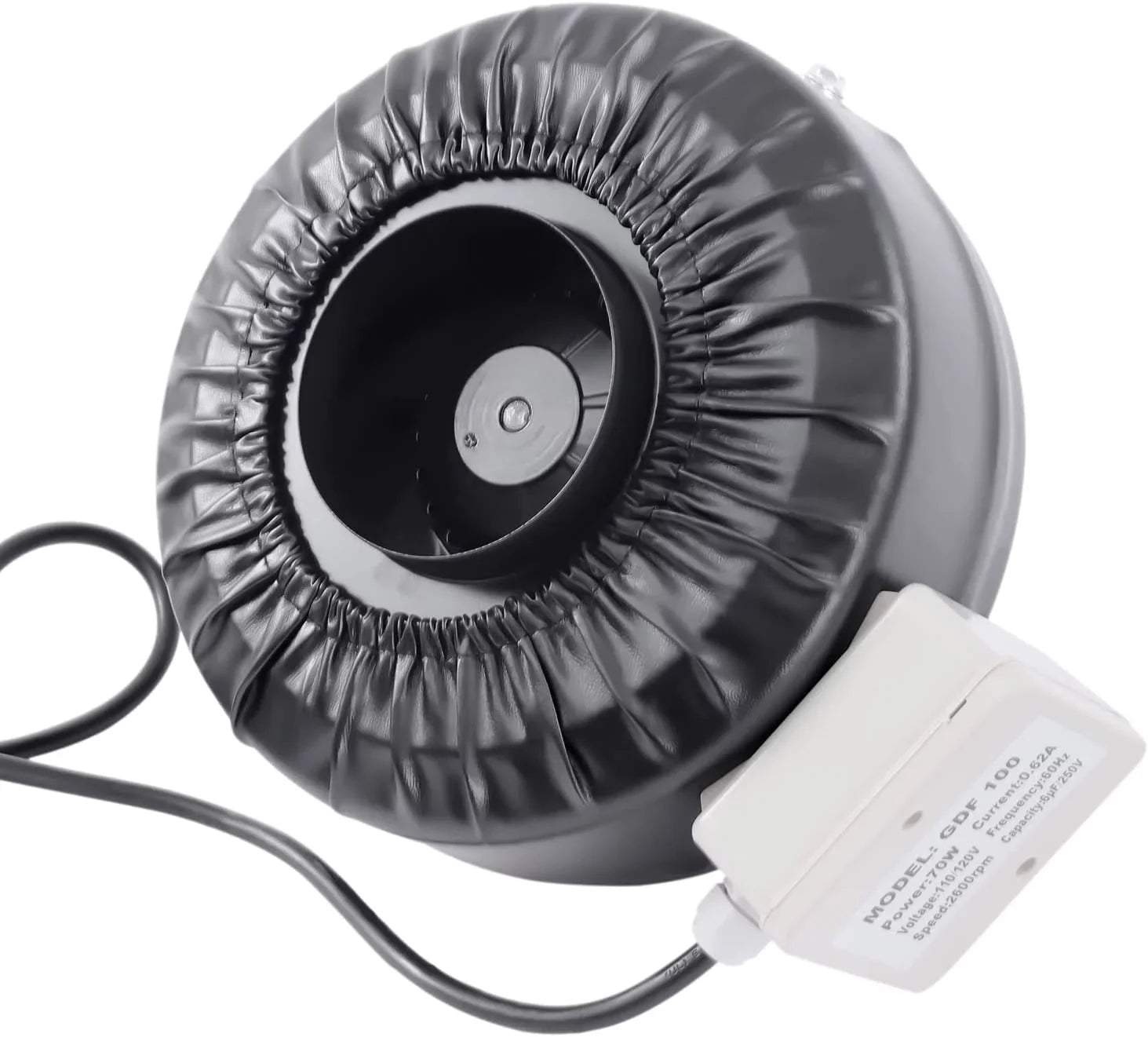 FETCOI Grow Tent Fan 8 Inch Inline Fan Industrial Grade Duct Exhaust Fan Combinable with HEPA Filter & Carbon Filter Powerful Booster Fanwith Speed Controller