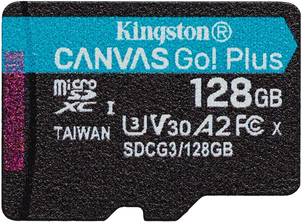 Kingston 128GB Canvas Go Plus ro SDXC Works with Rexing Dash Camera V1, V1-4K, V5, V1GW (SDCG3/128GB) Cl 10