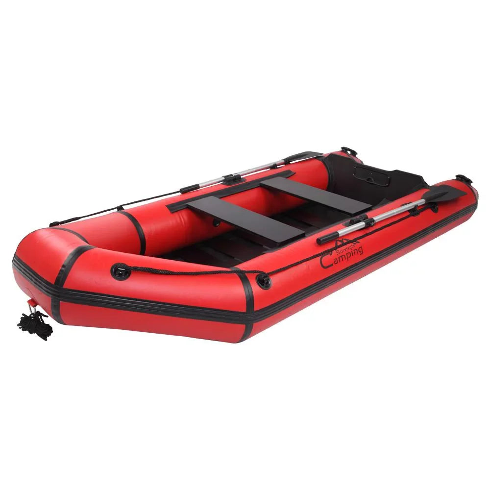 Campingsurvivals 10ft PVC Inflatable Fishing Assault Vessel Red