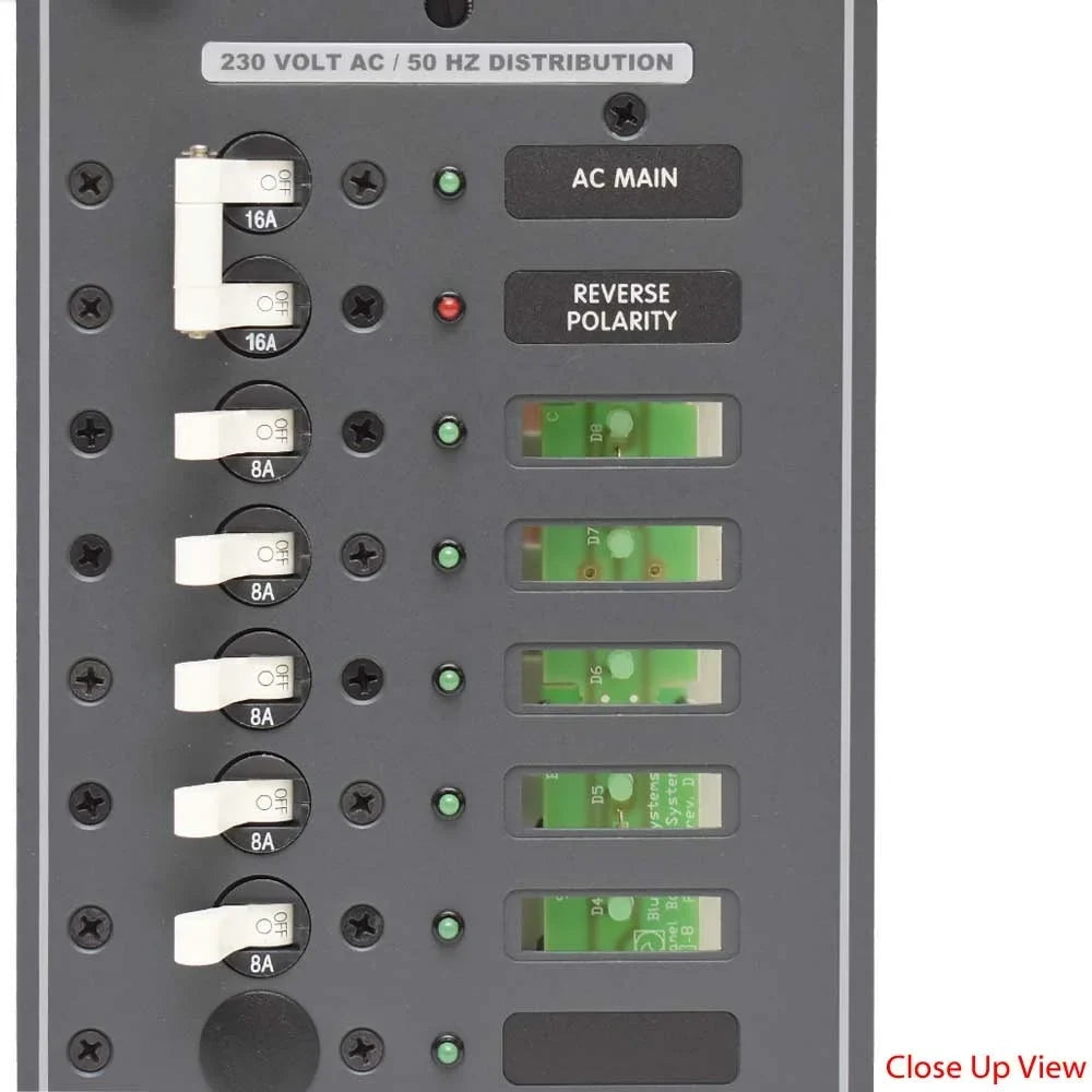Blue Sea Ship Power Distribution Panel 8588 | 230VAC Main