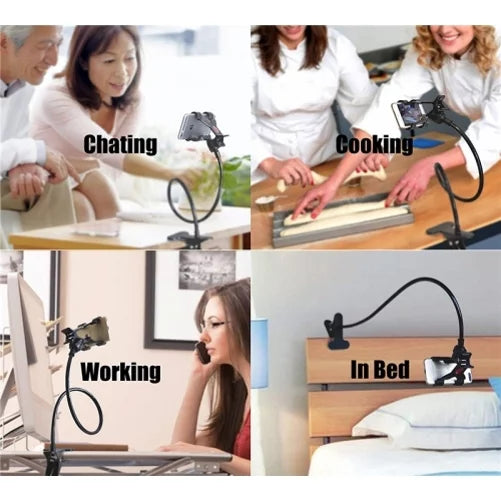 Stand Clip Holder for Jitterbug Smart3 Phone - Desk Bed Mount Lazy Arm Long Gooseneck Flexible Z7V Suitable With Lively Jitterbug Smart 3 Model