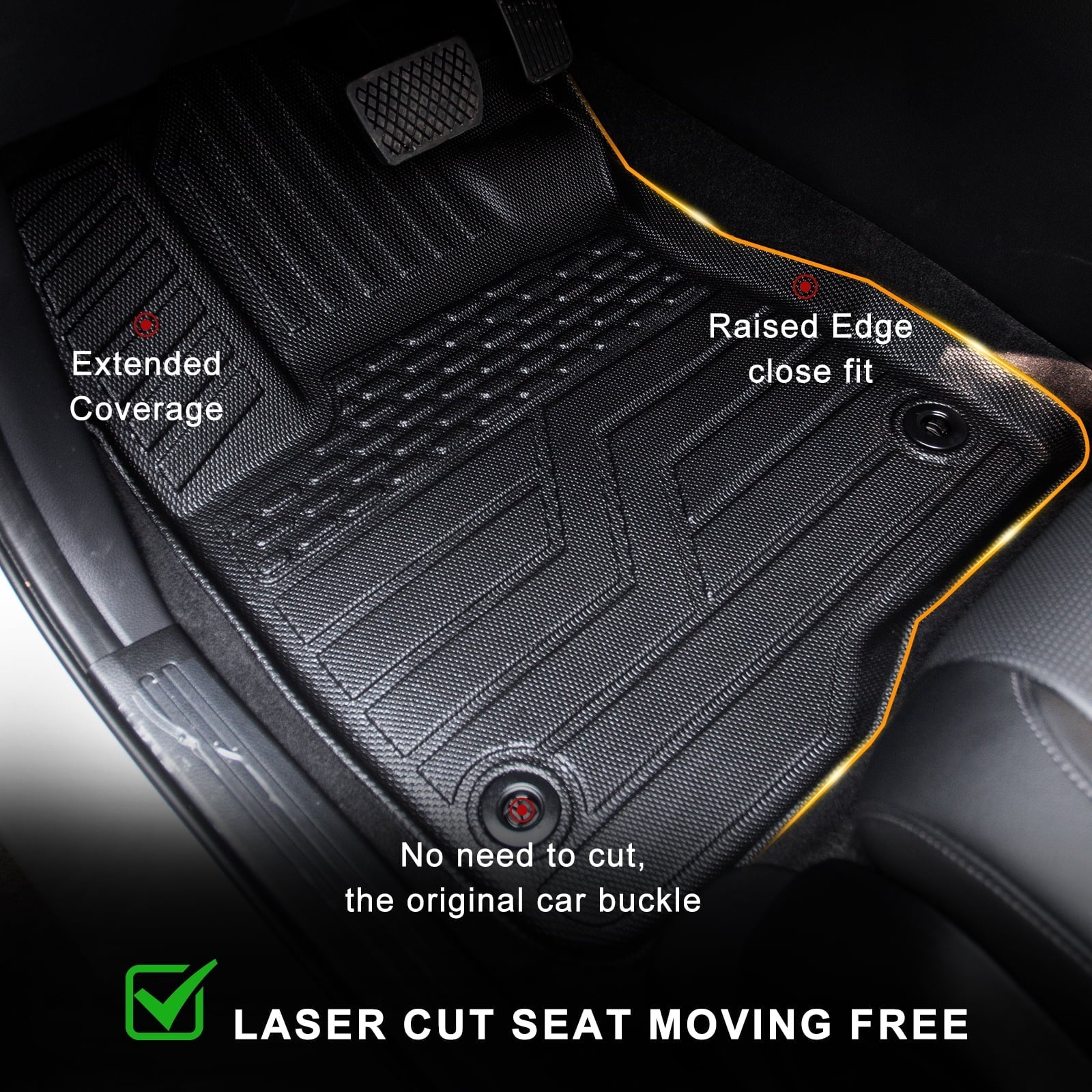 Fit 2023 2024 Honda CRV Cargo Mat Trunk Mat All Condition Cargo Liner 2023 CR-V Fuel Accessories Non-Hybrid