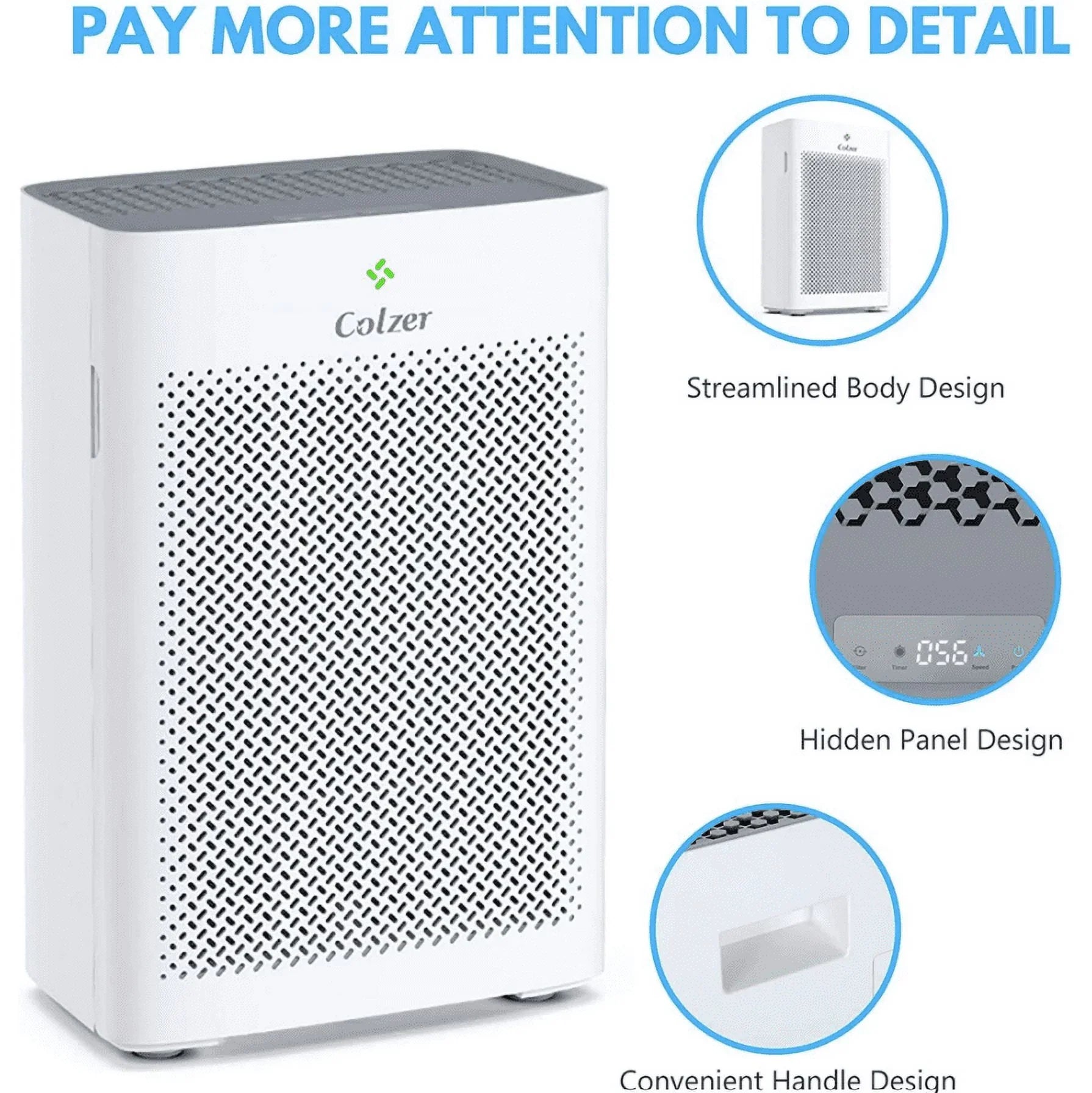 Open Box Colzer Air Purifier With Hepa Composite Filter EPI-328 - WHITE
