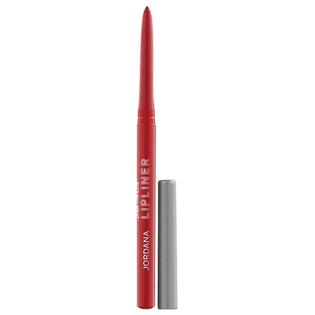 4 Pack Jordana Lipliner for Lips - Draw The Line Lipliner Pencil Sedona Red- 0.012 Oz