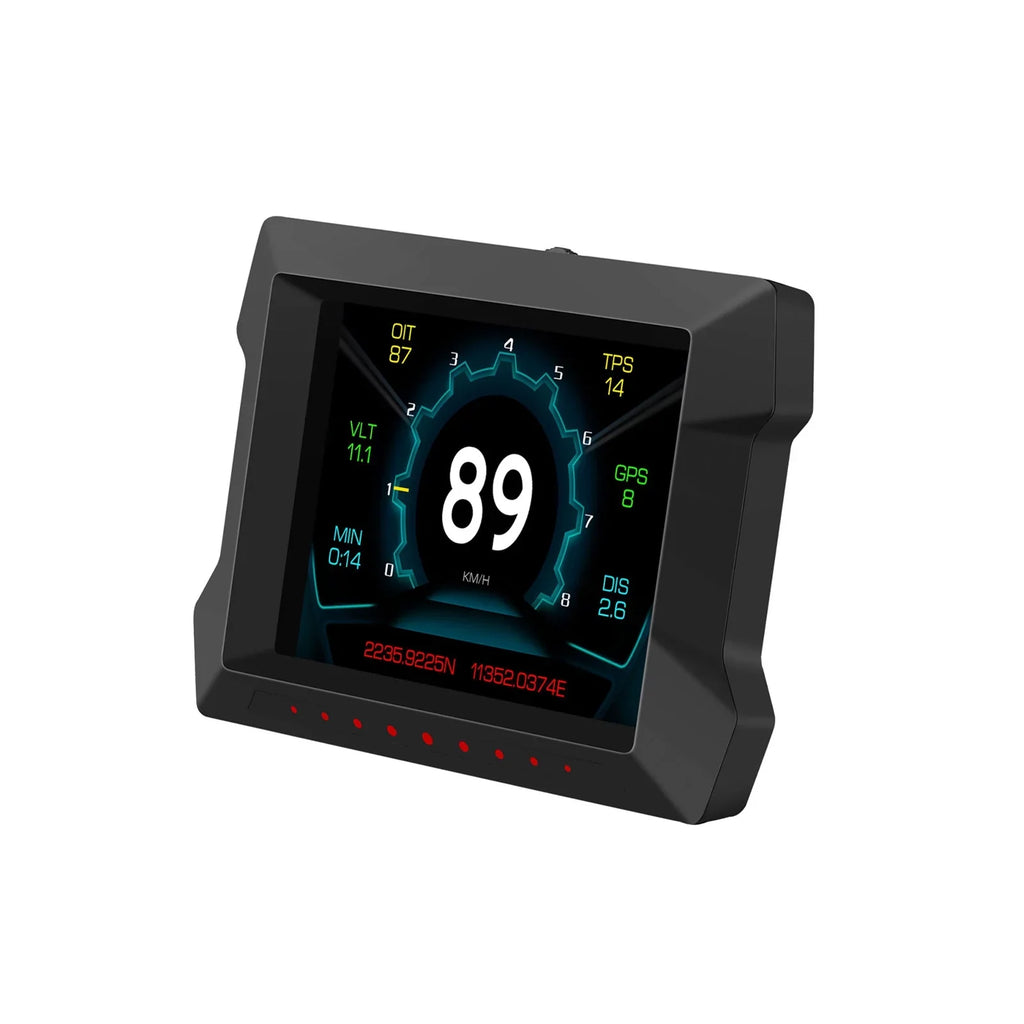 Multi-Functions Trip Computer P22 Universal Car HUD Car Gauge, OBDⅡ Diagnostic and Slope Meter Digital Speedometer Driving Computer Overspeed for All Vehicles